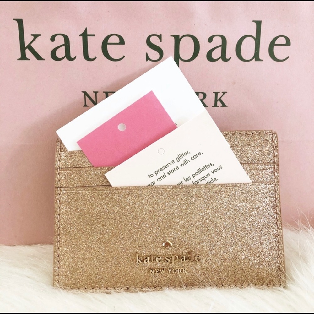 ❤️Kate Spade❤️Shimmy Boxed Glitter Cardholder